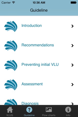 VLU Clinical practice guidelines screenshot 2