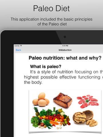 Paleo Diet - paleo diet basics, application which will introduce you to the basics of paleo nutrition. Sport diet or sport food.のおすすめ画像1