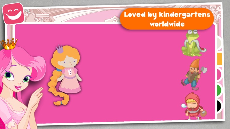 Free Kids Puzzle Teach me Princesses for girls, discover pink pony’s, fairy tales and the magical princess world screenshot-3