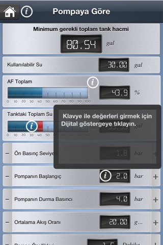 Pressure Tank Calculator screenshot 2