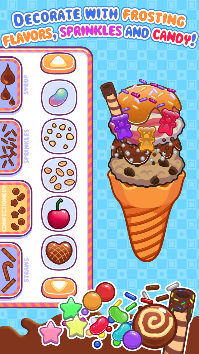 My Ice Cream Maker - Create, Decorate and Eat Sweet Frozen Desserts Screenshot 3