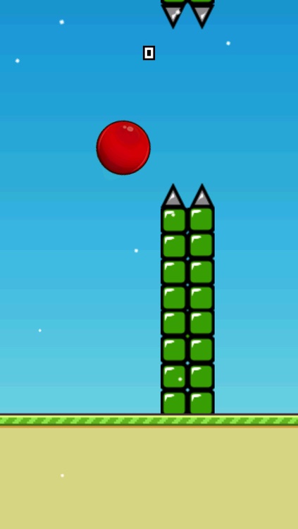 Red Ball Smash hit Bouncing Flappy Edition