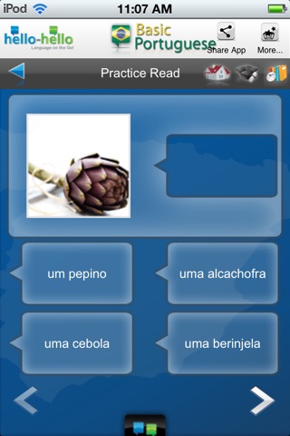Learn Portuguese Vocabulary HH screenshot 4