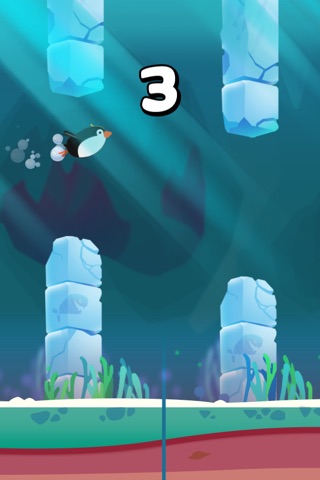 Arctic Penguin – Flapping in Water with Floating Ice screenshot 3