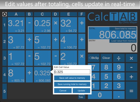 CalcTab screenshot 3