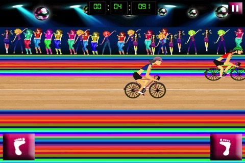 Night Club bicycle race - The cute girls challenge - Free Edition screenshot 2