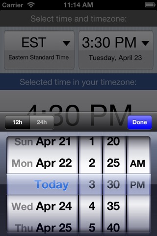 TimeZone+ Time Converter screenshot 3