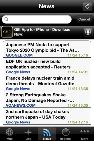 Earthquake Alerts and News Information screenshot 4