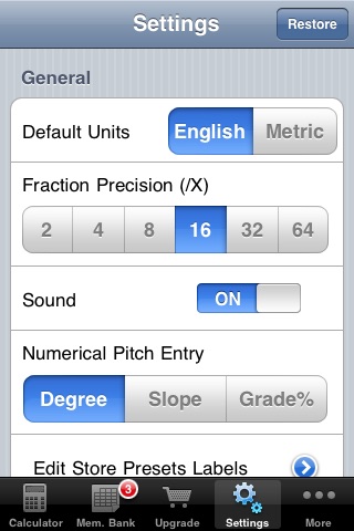 Carpenter's Helper Lite - Free Construction Calculator screenshot 3