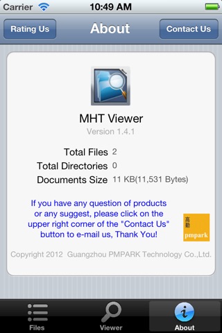 MHT Viewer Free screenshot 3