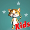 Animated 3D Cute Ginger Cartoon Cat Sounds for Kids