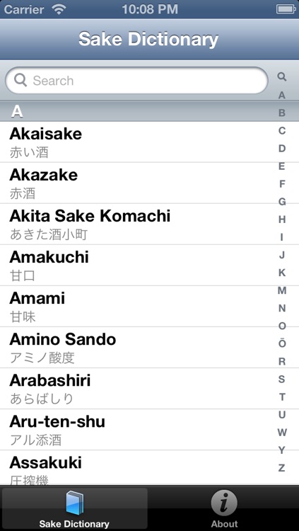 Sake Dictionary