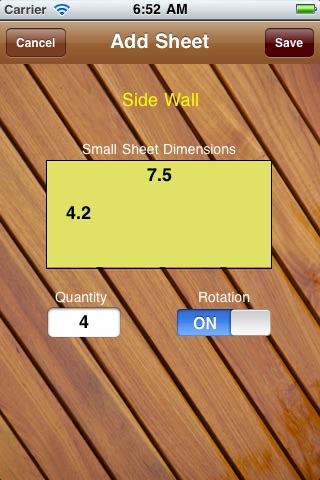 Carpenter Cut - Optimal cutlist diagram for wood with minimum scrap screenshot 3