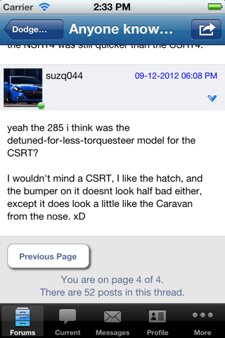 Dodge-Dart.org Forum screenshot 3