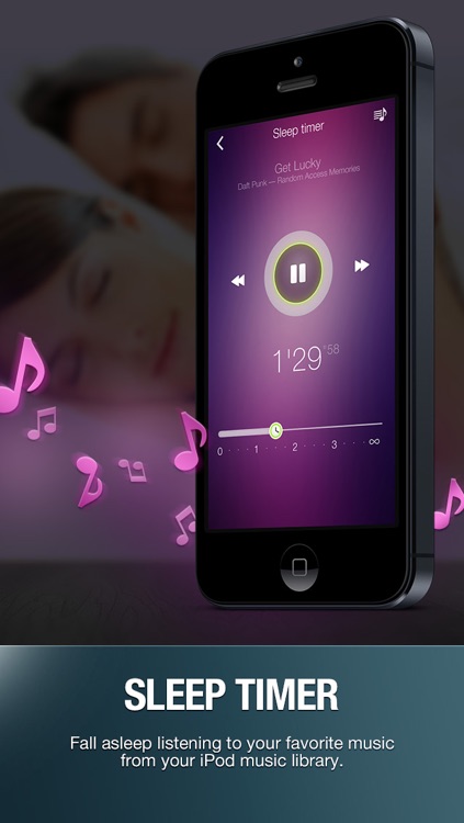 Alarm Clock Wake Up Time with musical sleep timer & local weather info