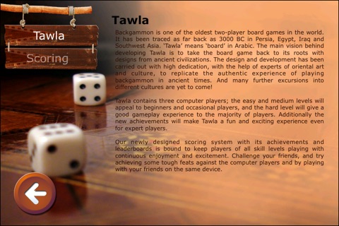 Tawla (Backgammon game - Arabian Style) screenshot 4