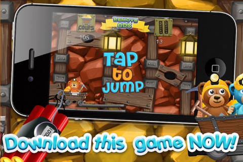 A Despicable Bears Gold Rush - Free Rail Miner Game screenshot 2