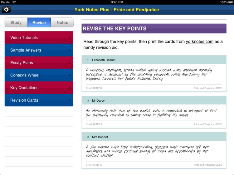 Pride and Prejudice York Notes GCSE for iPad screenshot-4