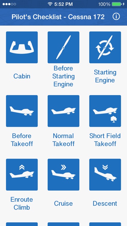 Pilot's Checklist Cessna 172 Skyhawk