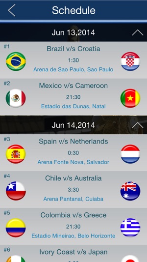 Soccer- Soccer Countdown + Schedule + Venues(圖2)-速報App