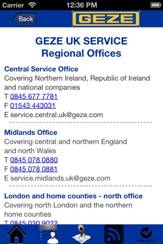 GEZE UK Service screenshot 2