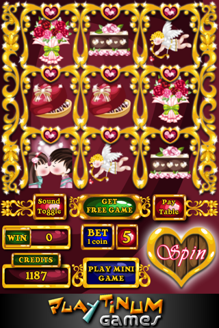 Loving Hearts Slots - Valentine's Day screenshot 2