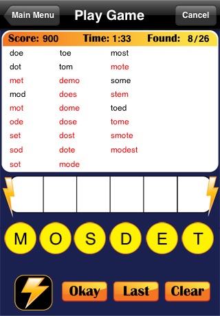 Word Zapper Lite screenshot 3