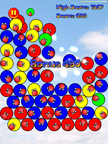 Ball Man Red (bubble game physics shooter) HD screenshot 3
