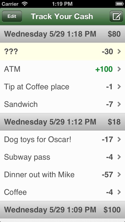 Track Your Cash