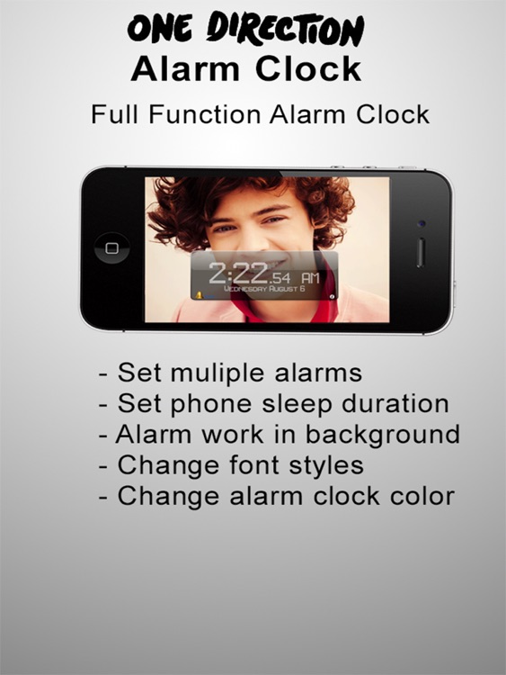 Alarm Clock - For One Direction Fans