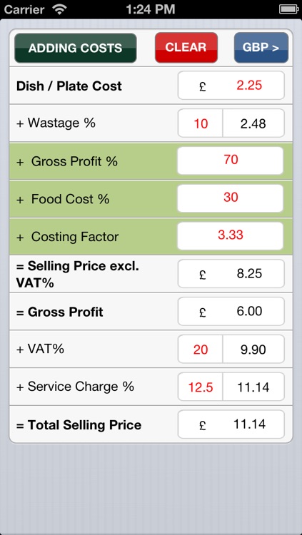 Food costing (made simple)