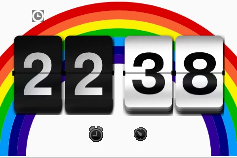 Double Rainbow Clock screenshot 2