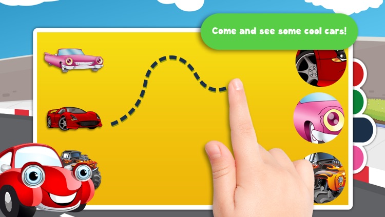 Free Kids Puzzle Teach me Cars Cartoon: Learn how the cars drive, the planes fly and the trains ride screenshot-3