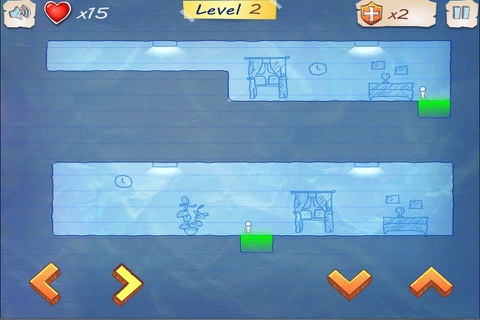 No One Fall:Two Colors Sketchman Free screenshot 4