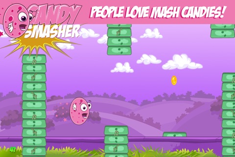 Candy Smasher - Mega tap-ping game! Fly-smart! Don't let the angry monster tube squish you. screenshot 3