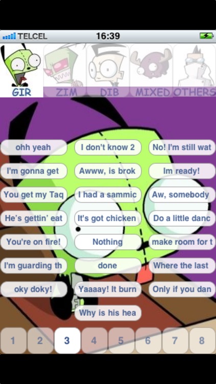 Gir & Zim invader Dib Gaz - 880 Sounds And Quotes.