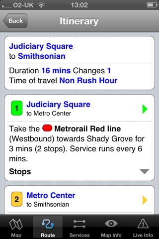 Washington Metro - Map and route planner by Zuti screenshot 3