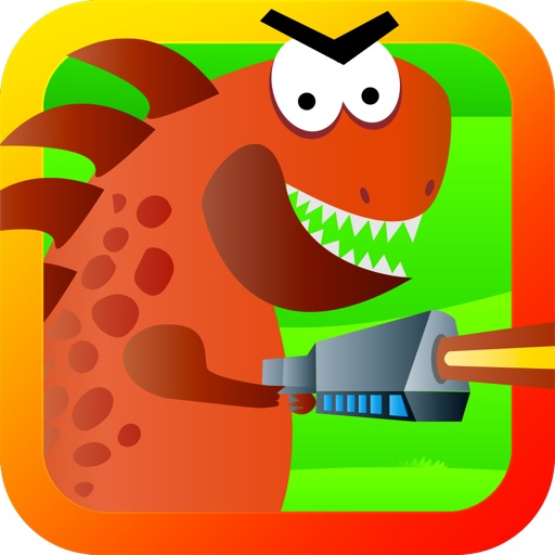 Mega Dino Wars Free - Crush Angry Tiny Dinosaurs! Icon