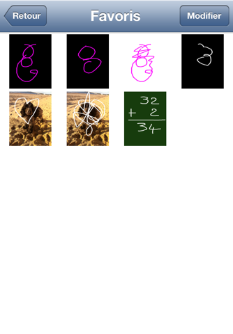 Tableau d'école pour iPhone et iPod : Ecrivez et dessinez en couleur, même sur vos photos ! screenshot 4