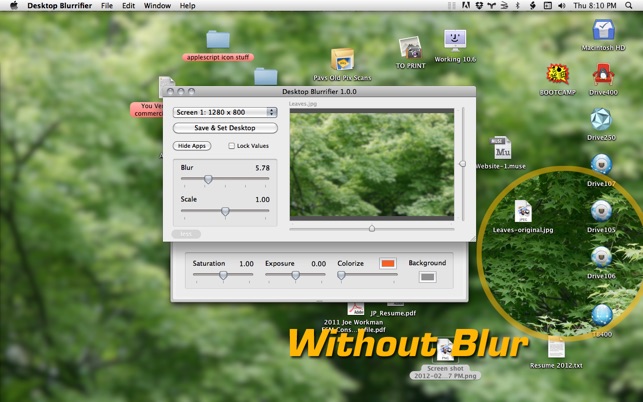 Desktop Blurrifier