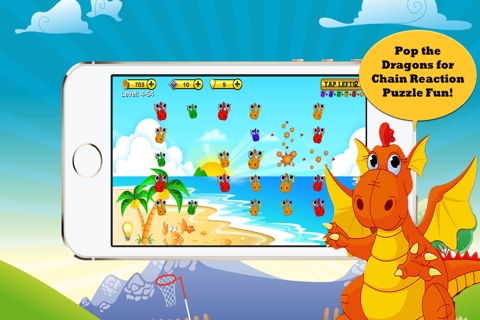 A Dragon Puzzle Addictive Chain Reaction Popper Free Games screenshot 3
