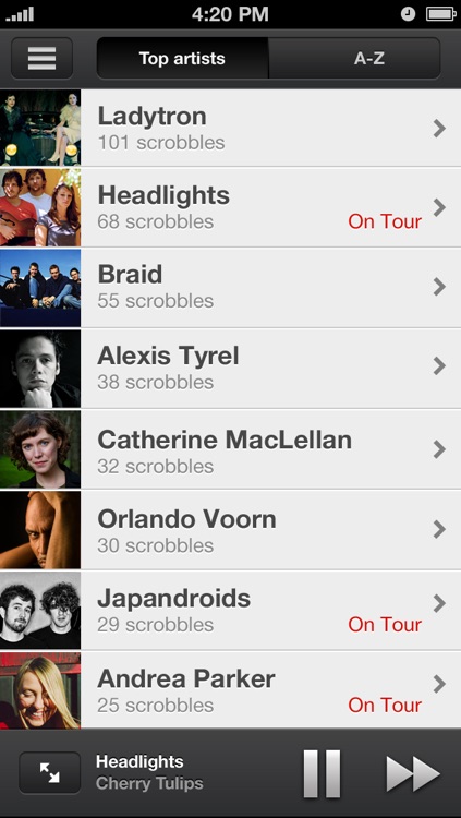 Scrobbler for iOS