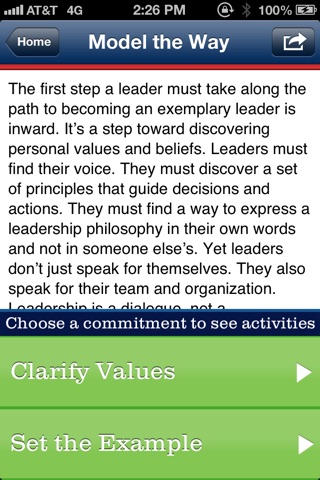 The Leadership Challenge Mobile Tool Lite screenshot 2