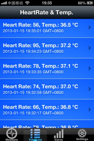 Measure Temperature & Heart Rate screenshot 2