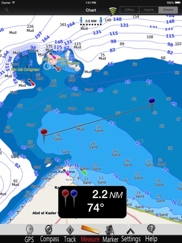 Melilla GPS Nautical Chart Pro screenshot 2