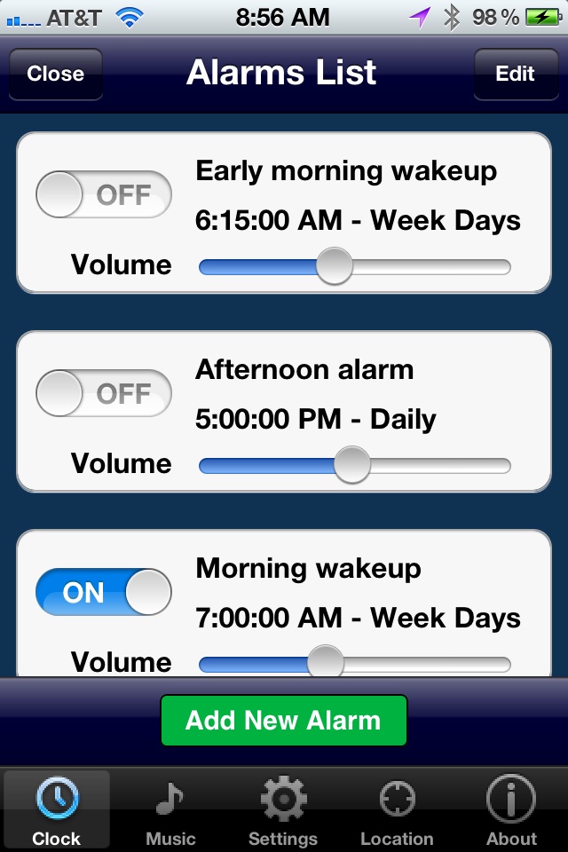 My Music Alarm Clock screenshot 2