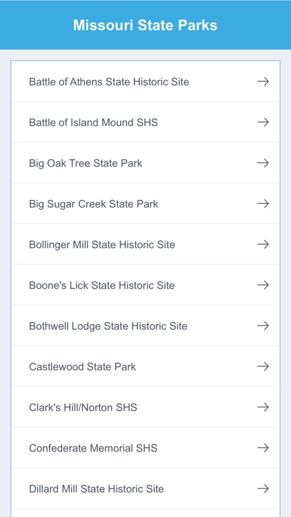 Missouri National Parks & State Parks