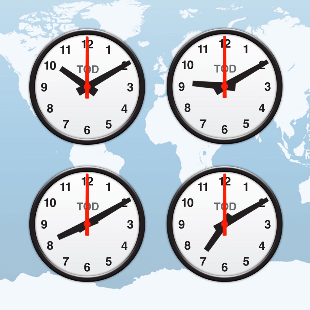 Мировые часы с секундами