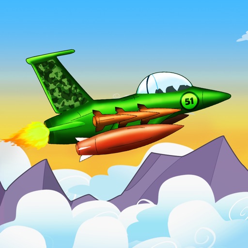 Jet Fighter Battle Bomber - great air plane shooter game iOS App