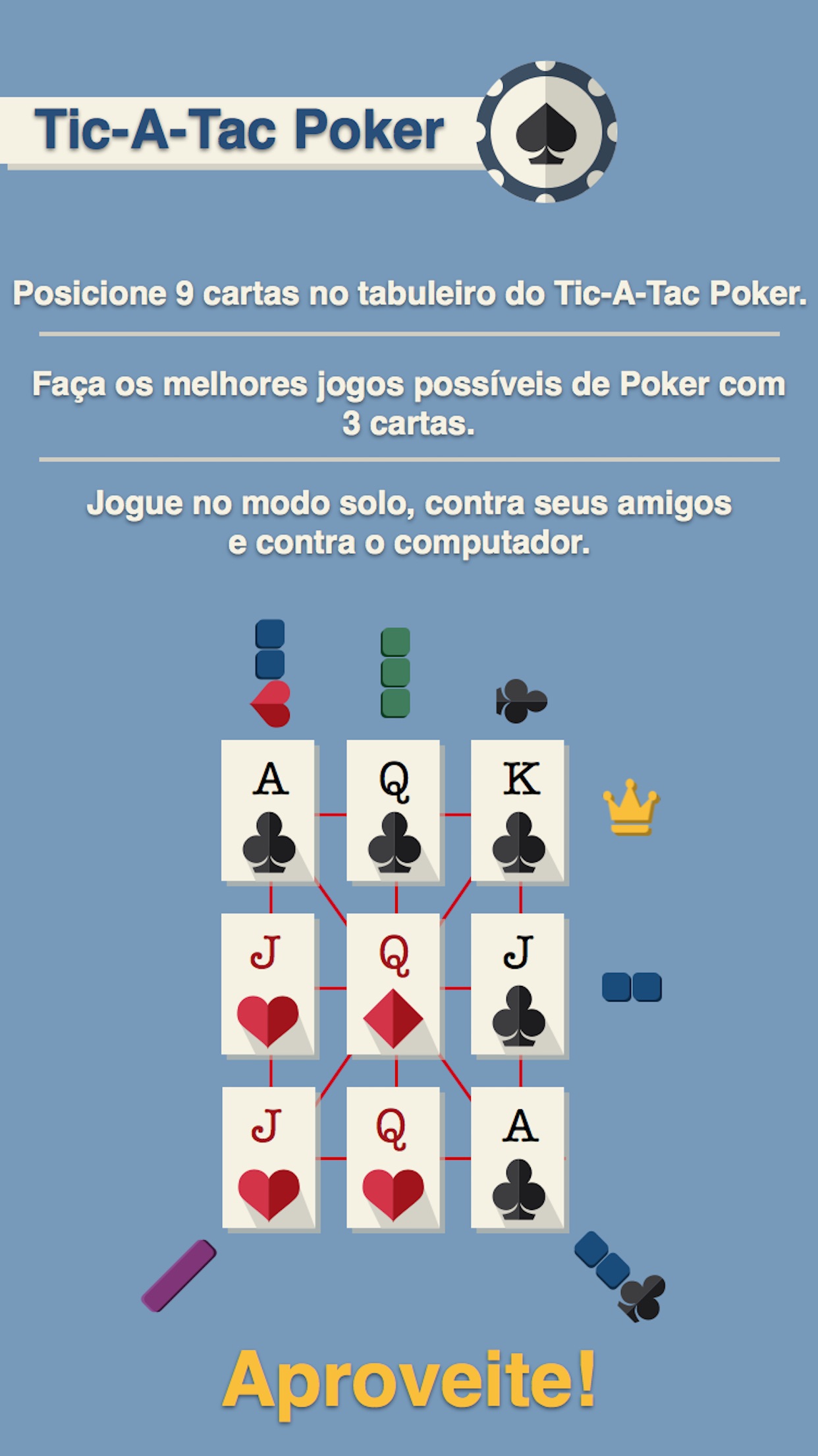 Screenshot do app Tic-A-Tac Poker